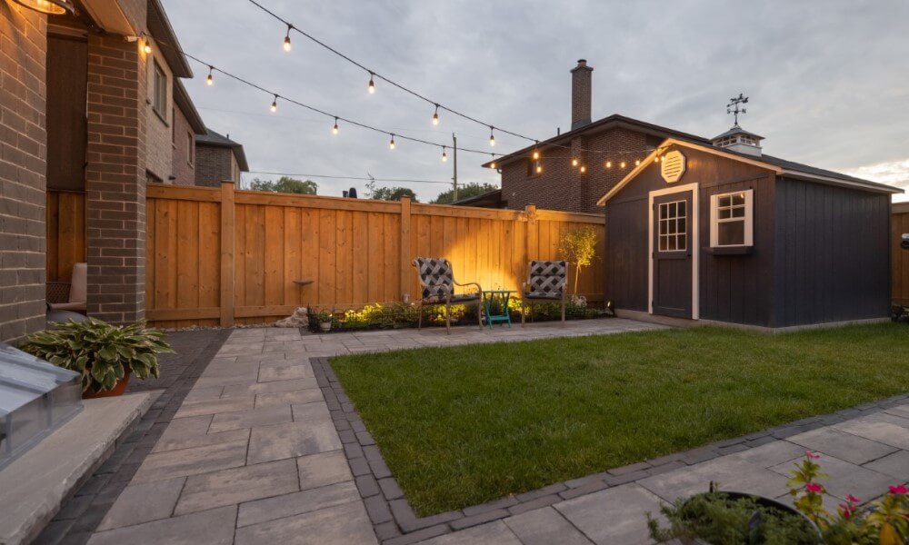 Backyard lighting design services